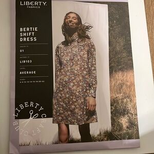 Liberty fabrics Bertie shift dress cutout dress guide